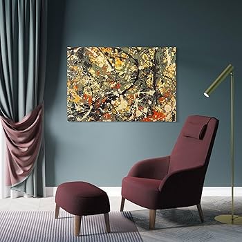 Amazon.com: Jackson Pollock-Number 8, (detail) Gifts Canvas